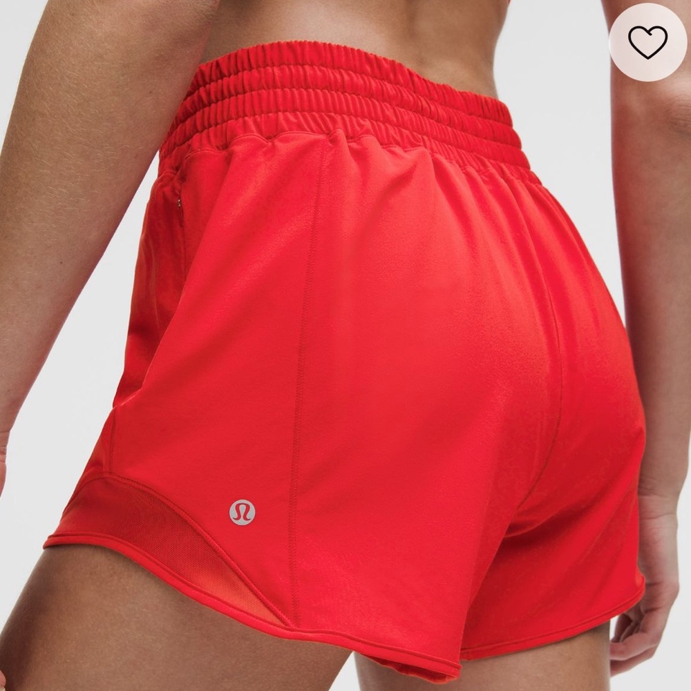 NWT lululemon hotty hot HR 4” Lulu red